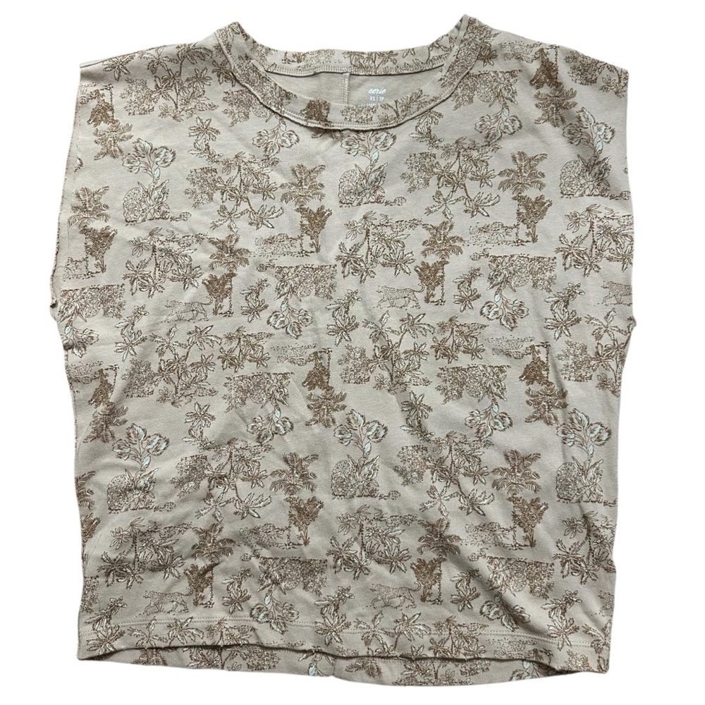 Aerie Dolman Sleeve Floral Oversized Women’s Shirt XSmall NWT